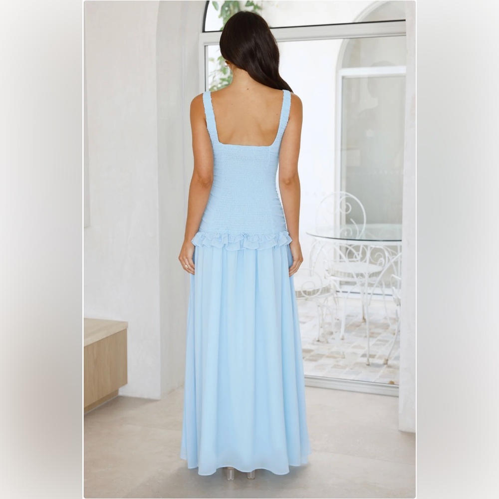 Hello Molly Shoreline Luxe Maxi Dress Blue - Picture 4 of 8